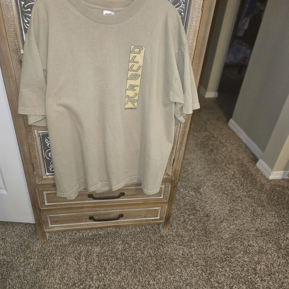 Fruit of the Loom Olive Green Logo Tee DALE JR TSHIRT